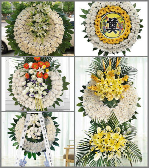 安徽阜阳市临泉县艾亭镇刘大营村花圈速递